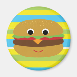 Aimant Cheeseburger rétro