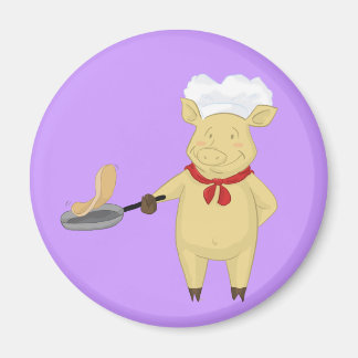 Aimant Chef de cochon à la croquette
