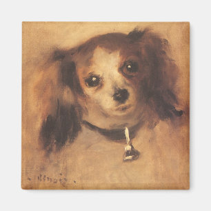 Aimant Chef d'un chien par Pierre Renoir, Art Vintage