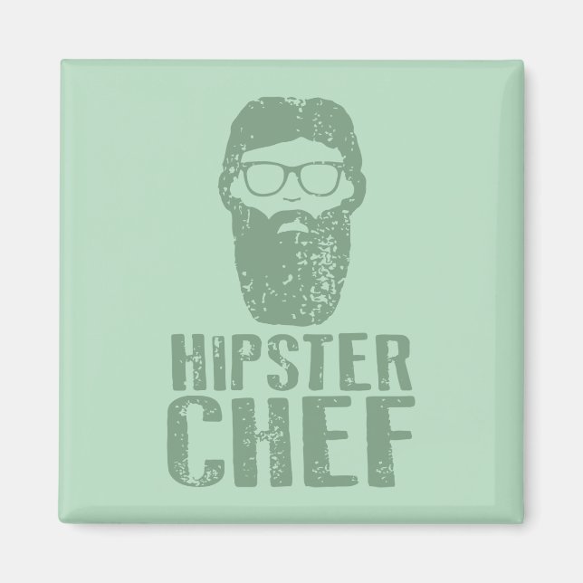 Aimant Chef Hipster (Devant)