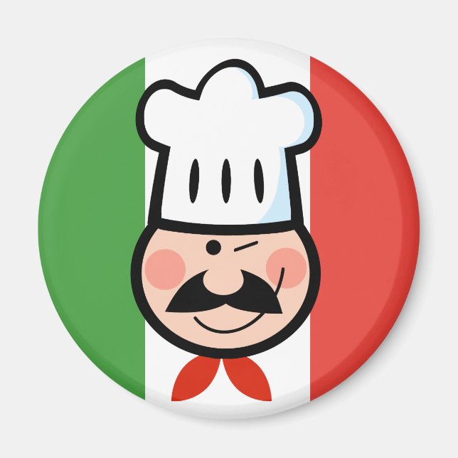 Aimant Chef italien (Devant)
