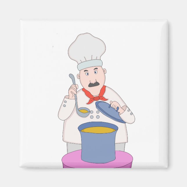 Aimant Chef Mustachioé (Devant)