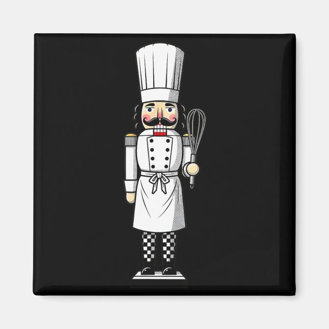 Aimant Chef Nutcracker Cook Hat Xmas  (Devant)