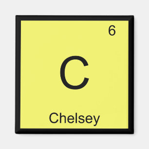 Aimant Chelsey Nom Chimie Élément Tableau Périodique