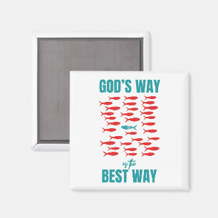 Aimant CHEMIN DE Christian DIEU MEILLEUR MOYEN Sardines