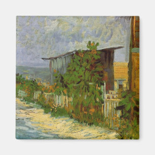 Aimant Chemin Montmartre et tournesols par Vincent van Go