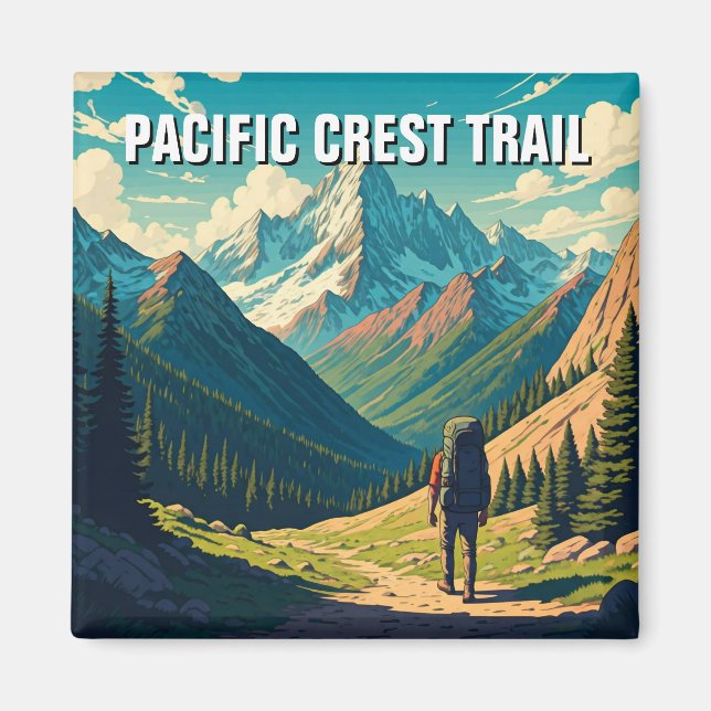 Aimant Chemin Pacific Crest (Devant)