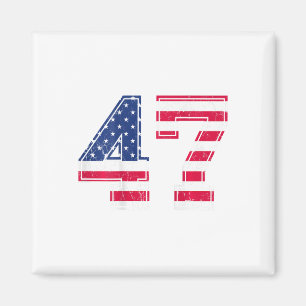 Aimant Chemise 47 ans Drapeau Usa Maillot Équipe Sportive