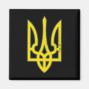 Aimant Chemise Armoiries D'Ukraine Soutien À L'Ukraine