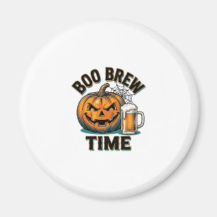 Aimant Chemise de bière Halloween Vintage Pumpkin Party T