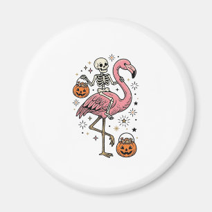 Aimant Chemise de bonbons d'Halloween de flamant rose che