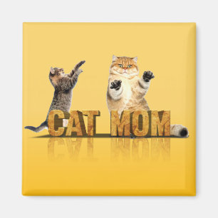 Aimant Chemise de chat drôle cadeau maman chat maman
