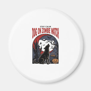 Aimant Chemise de chien Halloween modèle patrouille zombi