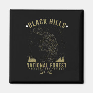 Aimant Chemise de la forêt nationale de Black Hill, Dakot