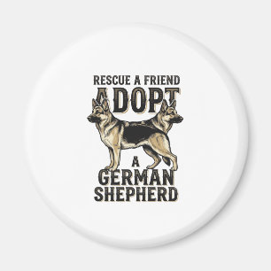 Aimant Chemise de l'adoption du berger allemand Chien de