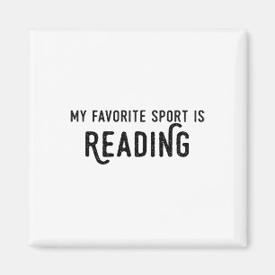 Aimant Chemise de lecture Mon sport préféré est l'enseign