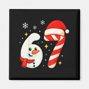 Aimant Chemise de Noël 6 7 Meme 67 Six Sept Bonhomme de N