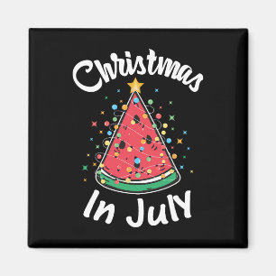 Aimant Chemise de Noël en juillet Pastèque Sapin de Noël