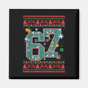 Aimant Chemise de Noël Rétro 67 Six Seven Mème