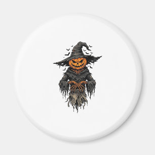 Aimant Chemise de sorcière épouvantail citrouille Hallowe