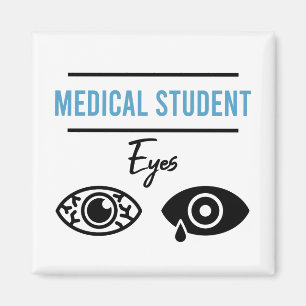 Aimant Chemise drôle d'étudiant en médecine Cadeau de che