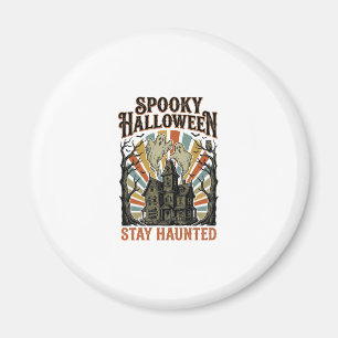 Aimant Chemise Halloween Maison Hantée avec Fantôme Vinta