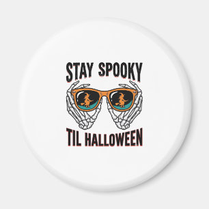 Aimant Chemise Halloween squelette avec lunettes de sorci