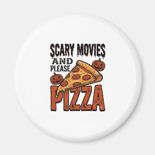 Aimant Chemise Horror Pizza pour les fans de soirées de f