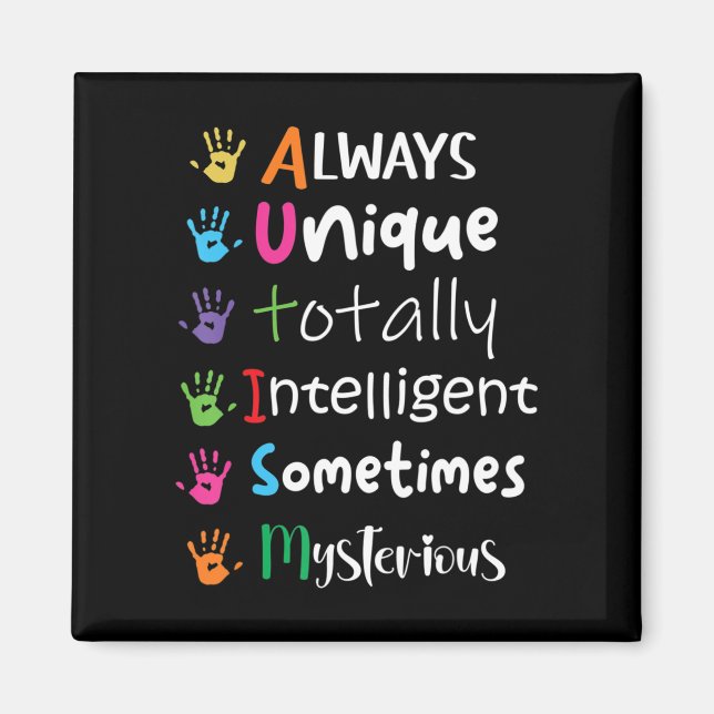 Aimant Chemise Kindness sensibilisation sur l'autisme tou (Devant)