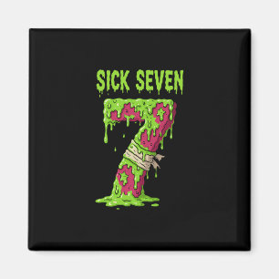 Aimant Chemise Sick Seven Meme Six Sept Blague Fun Wordpl