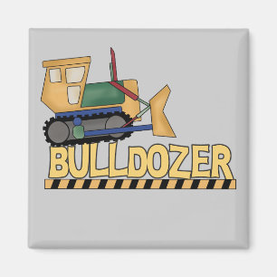 Aimant Chemises et cadeaux Bulldozer