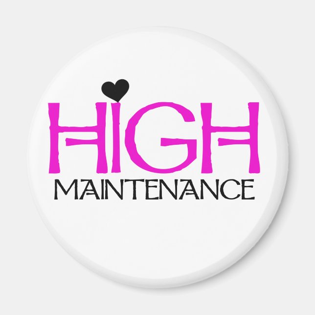 Aimant Chemises et cadeaux de haute maintenance (Devant)