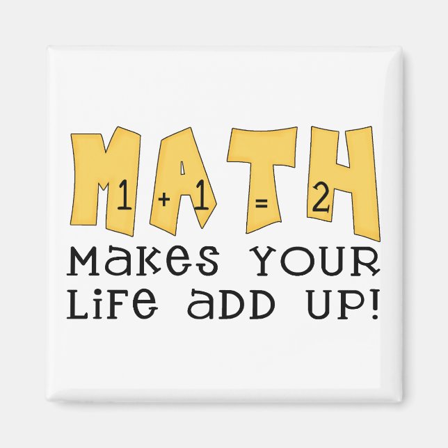 Aimant Chemises et cadeaux en mathématiques (Devant)