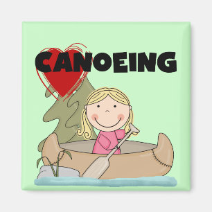 Aimant Chemises et cadeaux Heart Canoeing