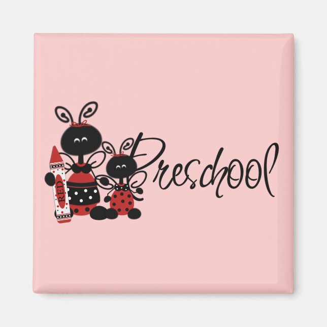 Aimant Chemises et cadeaux préscolaires Ladybug (Devant)