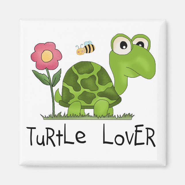 Aimant Chemises et cadeaux Tortue Lover (Devant)