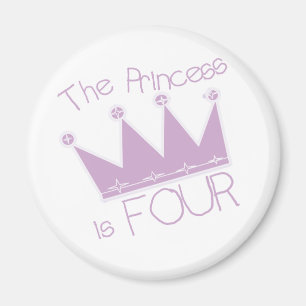 Aimant Chemises Princess Crown 4th Birthday