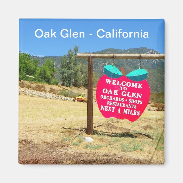Aimant Chêne Glen/Magnet de Californie ! (Devant)