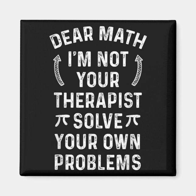 Aimant Cher Math Je ne suis pas votre Therast Résoudre vo (Devant)