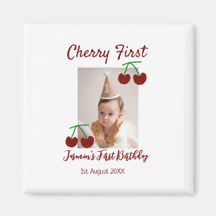Aimant Chercher premier heureux anniversaire photo enfant