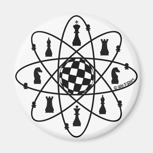 Aimant Chess Atom - Chess Matters (Devant)