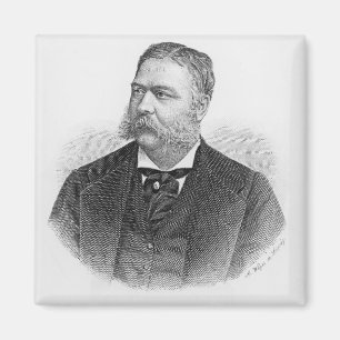 Aimant Chester Alan Arthur, gravé par A. Weger