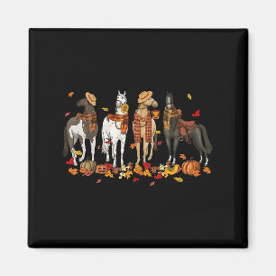 Aimant Cheval Automne Thanksgiving Cheval Automne Quitte