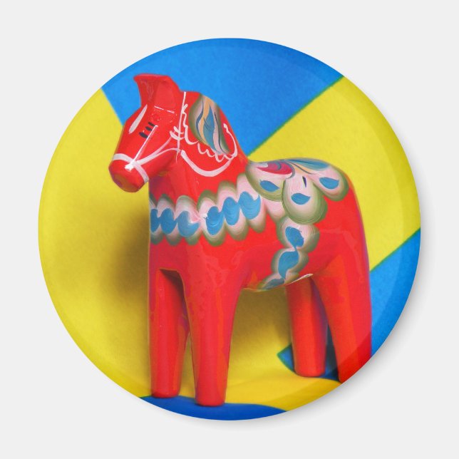 Aimant Cheval de Dala Suède (Devant)