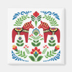 Cheval de Dala suédois Rouge