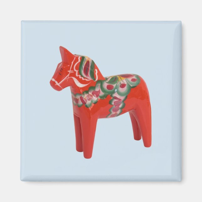 Aimant Cheval de Dala suédois Scandinave (Devant)