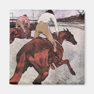 Aimant Cheval de Jockey et de Course, Lautrec