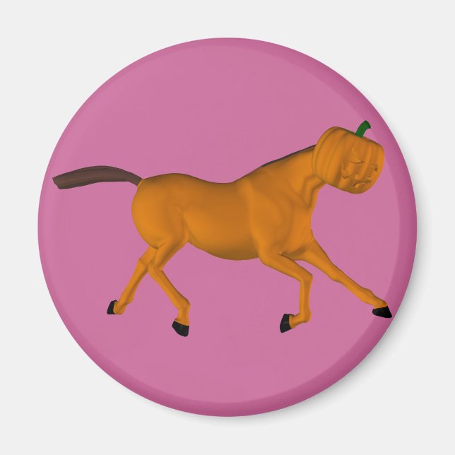 Aimant Cheval d'Halloween (Devant)