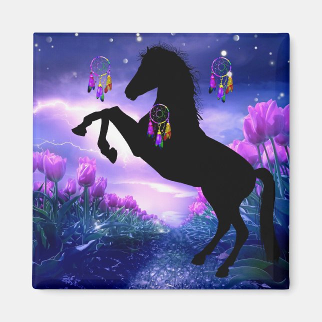 Aimant Cheval Dreamcatcher (Devant)