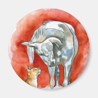 Aimant Cheval et chat